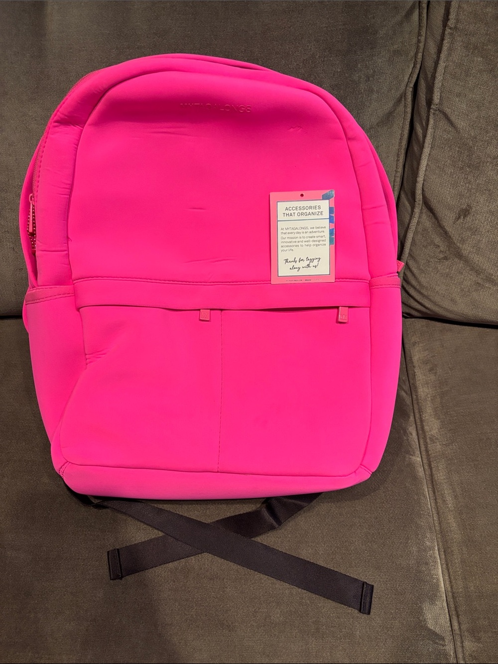 MyTagAlongs Brand - Bright Pink Neoprene Backpack